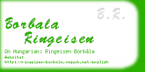borbala ringeisen business card